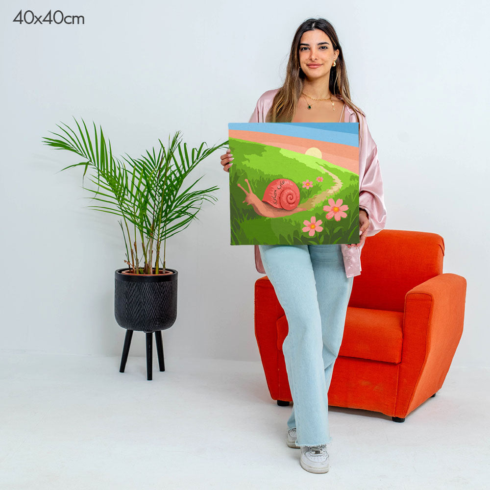 At My Own Pace | على مهلي - Point à la Lynn Exclusive Collection Paint By Numbers Kit