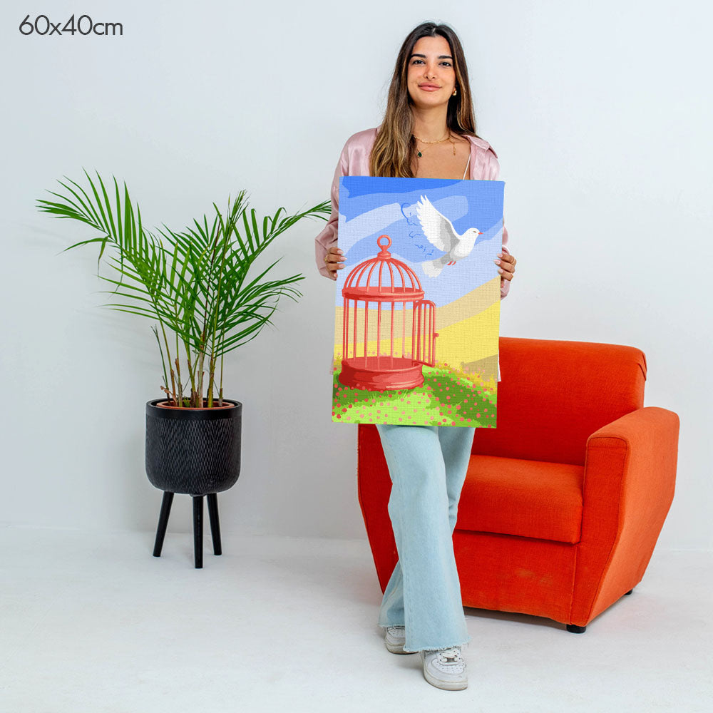 I Am No Longer Who I Was | لم أعد كما كنت - Point à la Lynn Exclusive Collection Paint By Numbers Kit
