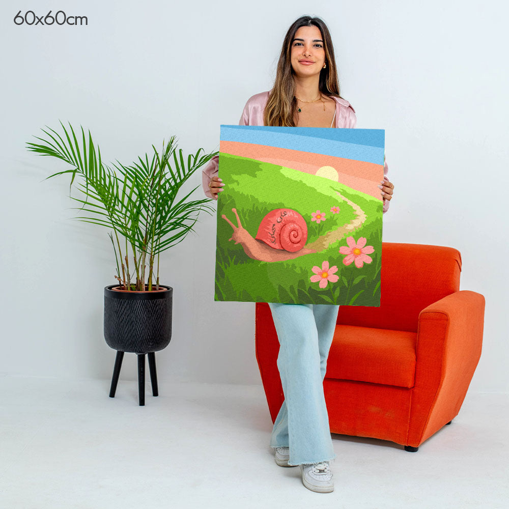 At My Own Pace | على مهلي - Point à la Lynn Exclusive Collection Paint By Numbers Kit