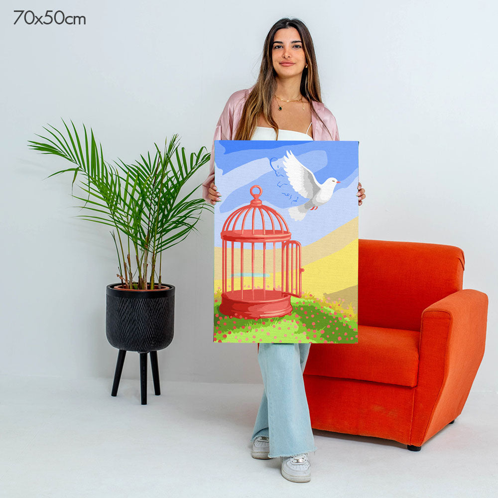 I Am No Longer Who I Was | لم أعد كما كنت - Point à la Lynn Exclusive Collection Paint By Numbers Kit
