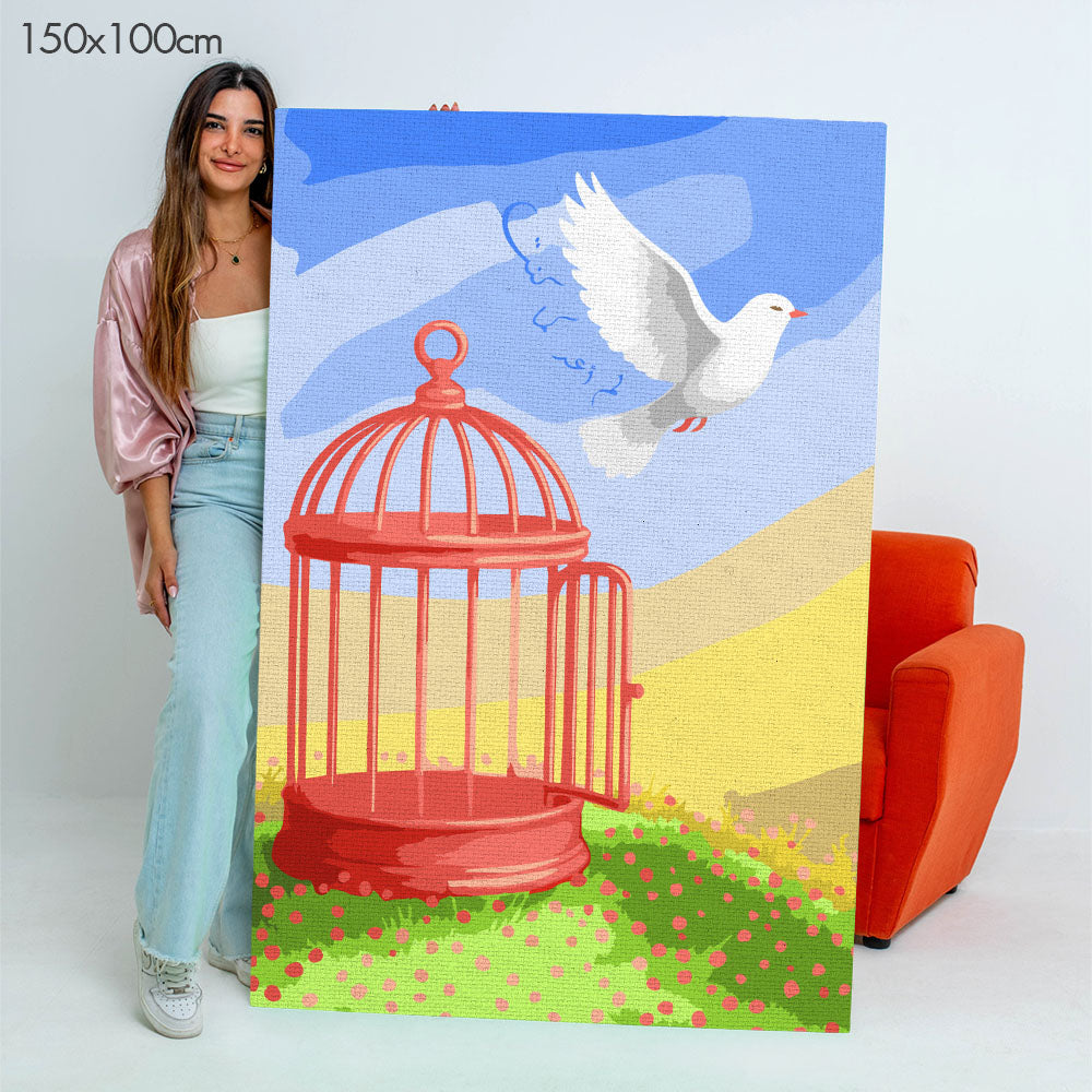 I Am No Longer Who I Was | لم أعد كما كنت - Point à la Lynn Exclusive Collection Paint By Numbers Kit