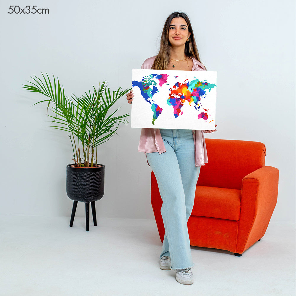 عالم الألوان - مجموعة الرسم حسب الأرقام