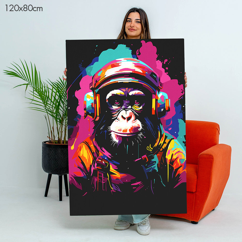 Melodic Monkey - Paint By Numbers Kit