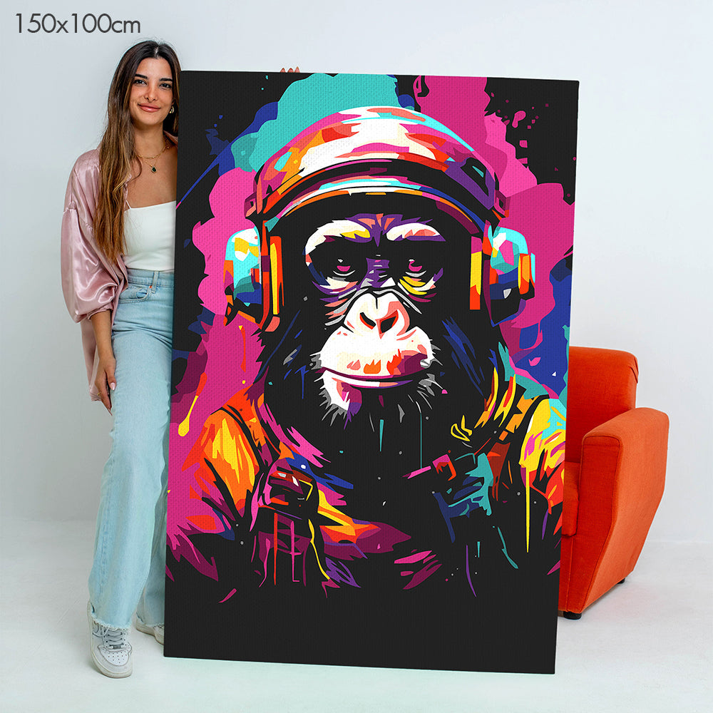 Melodic Monkey - Paint By Numbers Kit