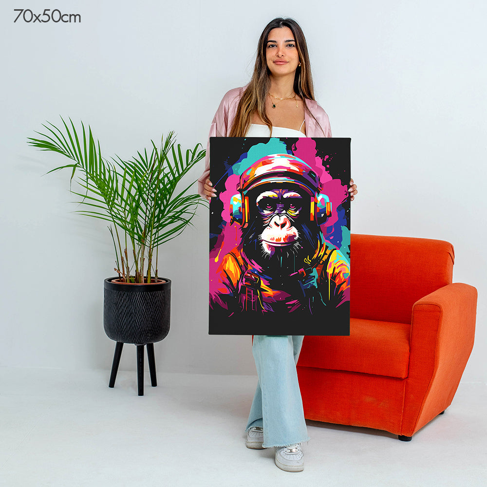 Melodic Monkey - Paint By Numbers Kit