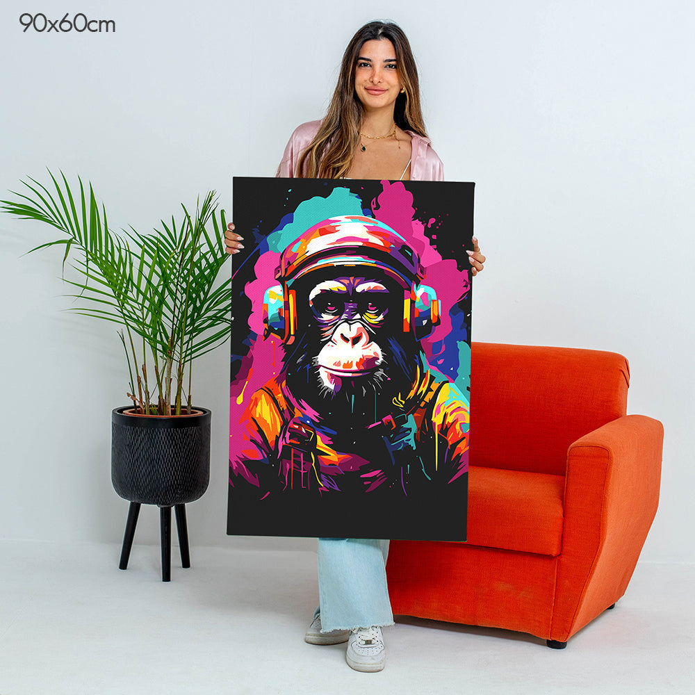 Melodic Monkey - Paint By Numbers Kit