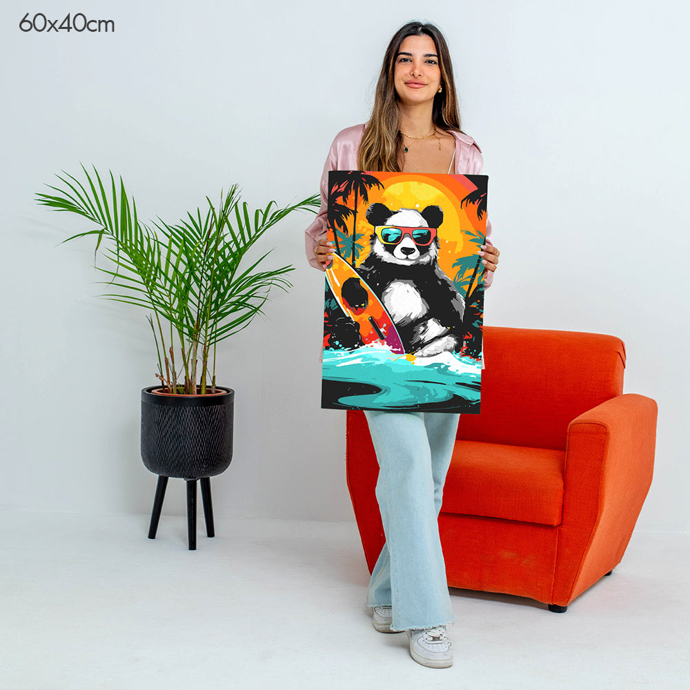 باندا على الساحل - مجموعة الرسم حسب الأرقام