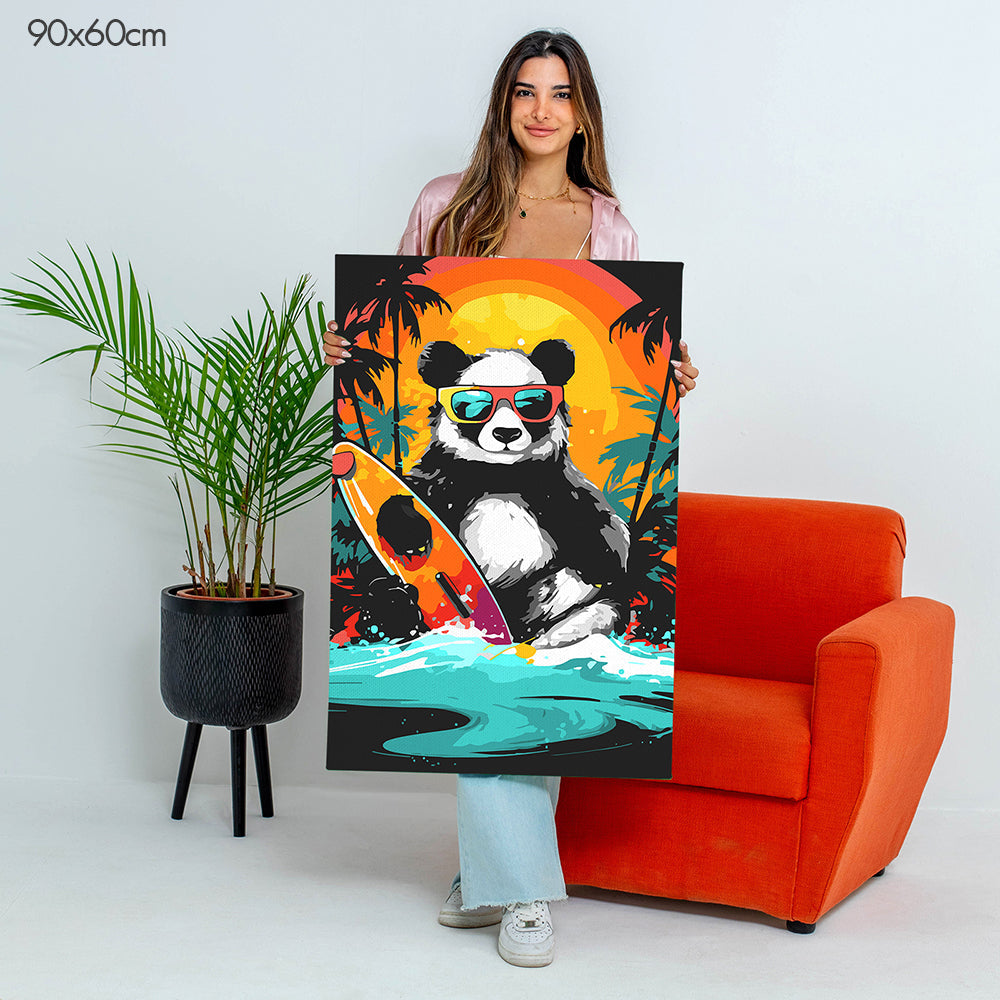 باندا على الساحل - مجموعة الرسم حسب الأرقام