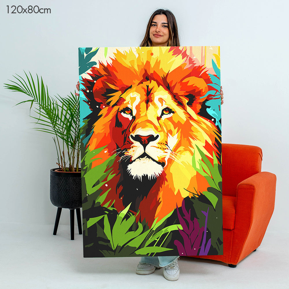 ملك الغابة - مجموعة الرسم حسب الأرقام