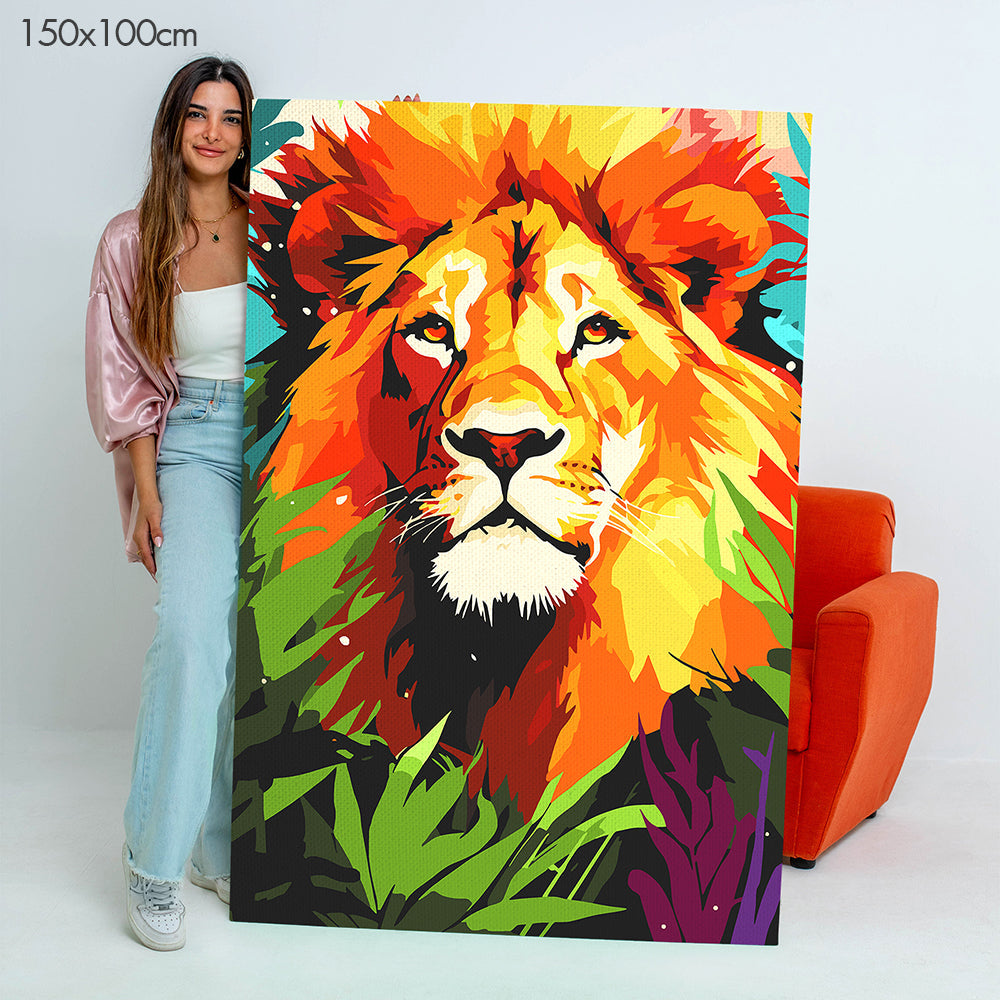 ملك الغابة - مجموعة الرسم حسب الأرقام