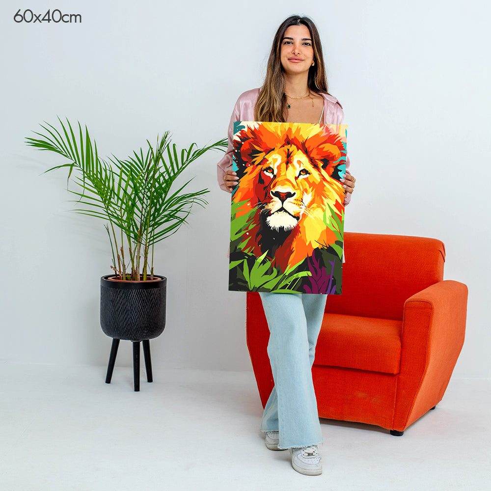 ملك الغابة - مجموعة الرسم حسب الأرقام