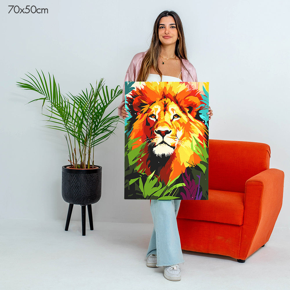 ملك الغابة - مجموعة الرسم حسب الأرقام