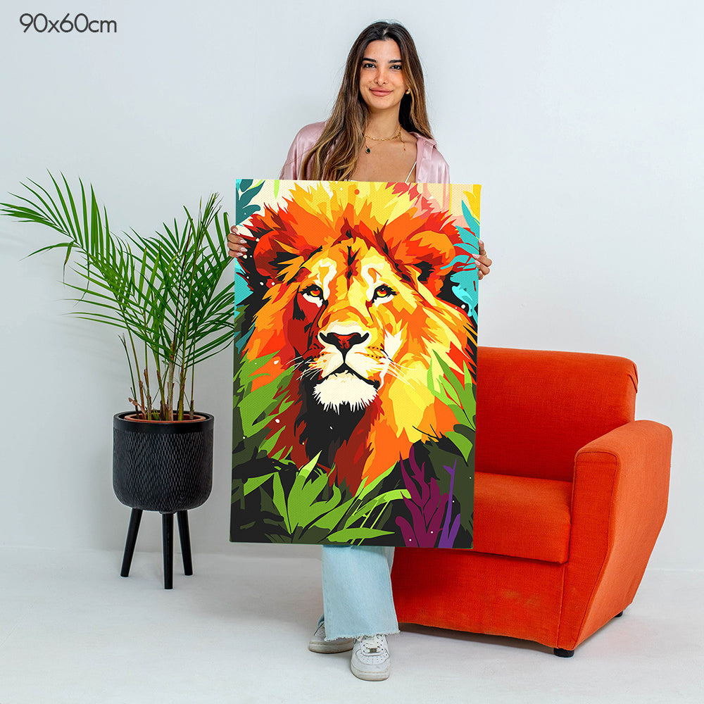 ملك الغابة - مجموعة الرسم حسب الأرقام
