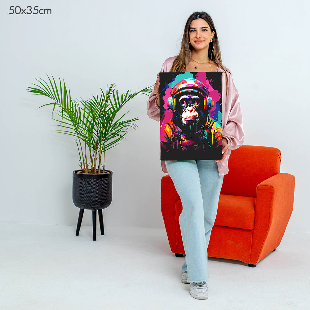Melodic Monkey - Paint By Numbers Kit