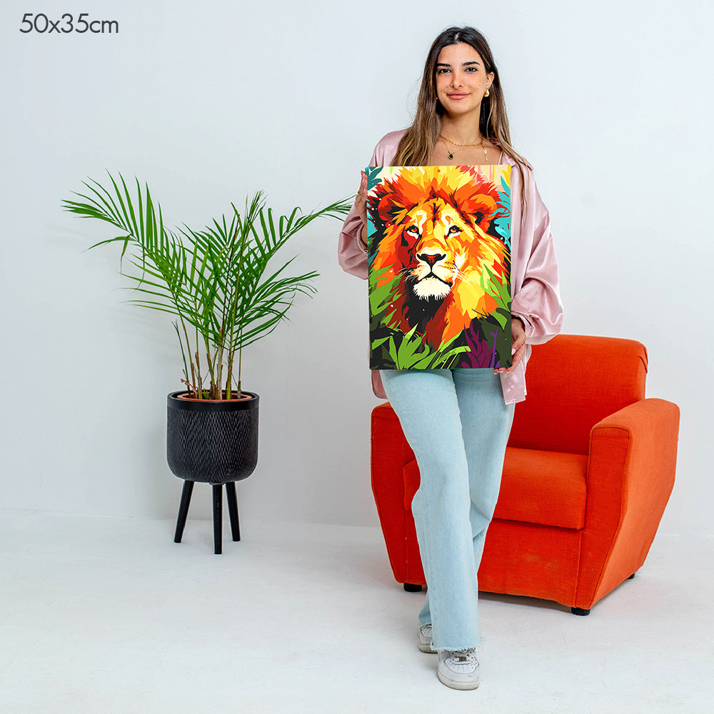 ملك الغابة - مجموعة الرسم حسب الأرقام