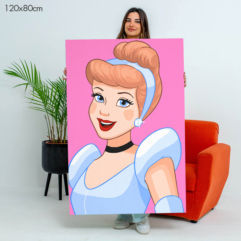 سندريلا - مجموعة الرسم حسب الأرقام للأطفال