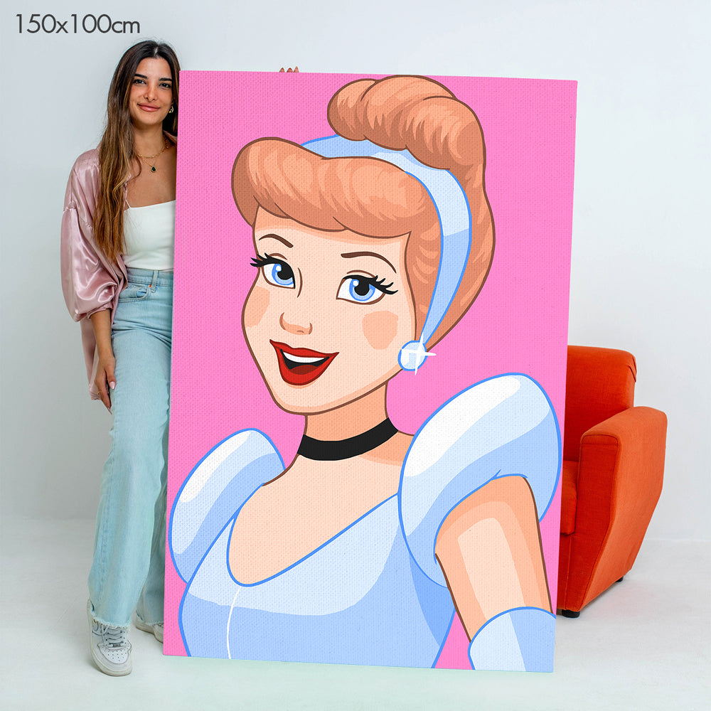 سندريلا - مجموعة الرسم حسب الأرقام للأطفال