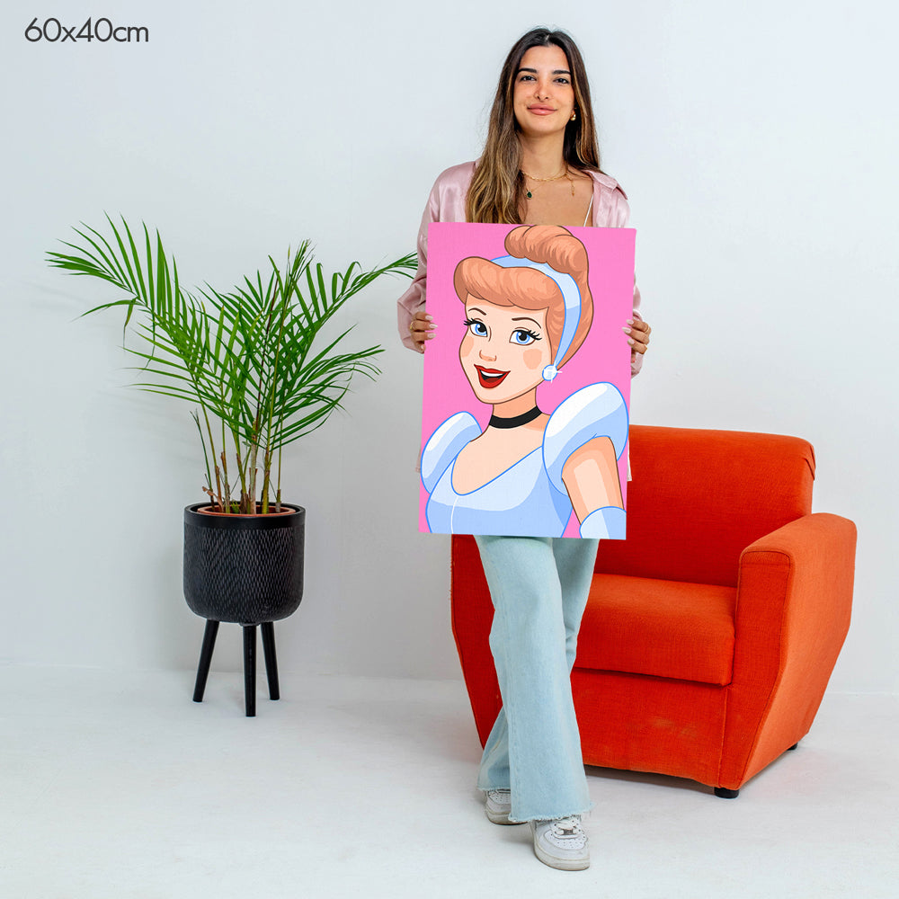 سندريلا - مجموعة الرسم حسب الأرقام للأطفال