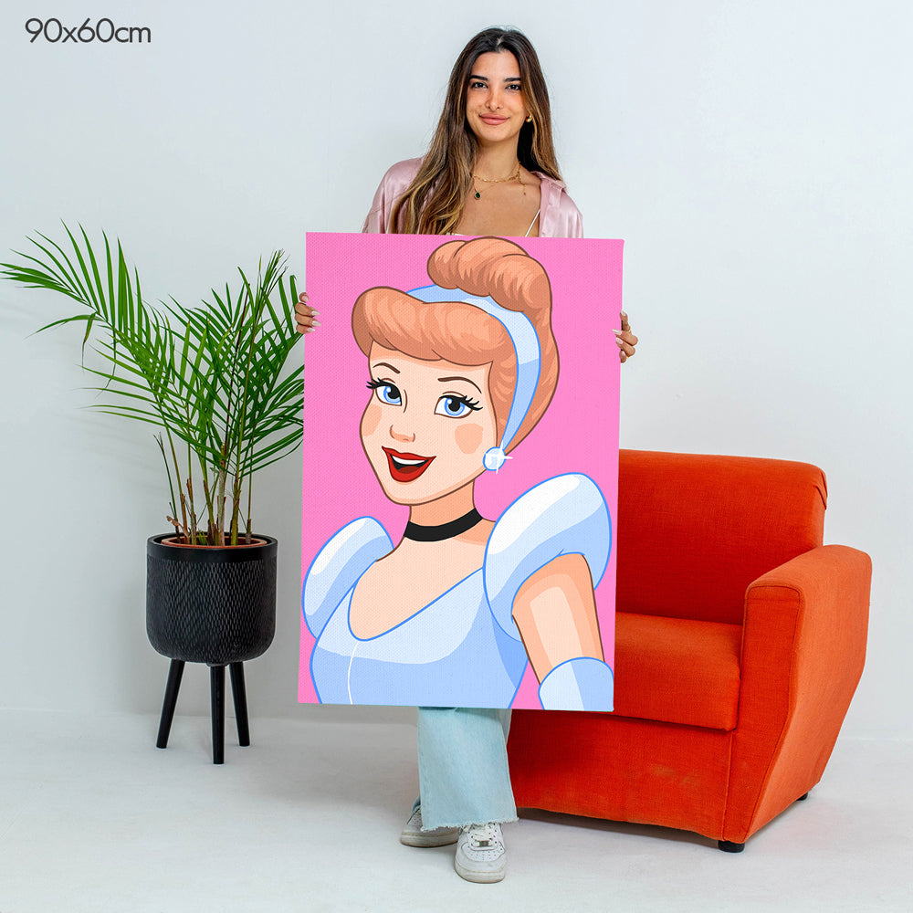 سندريلا - مجموعة الرسم حسب الأرقام للأطفال