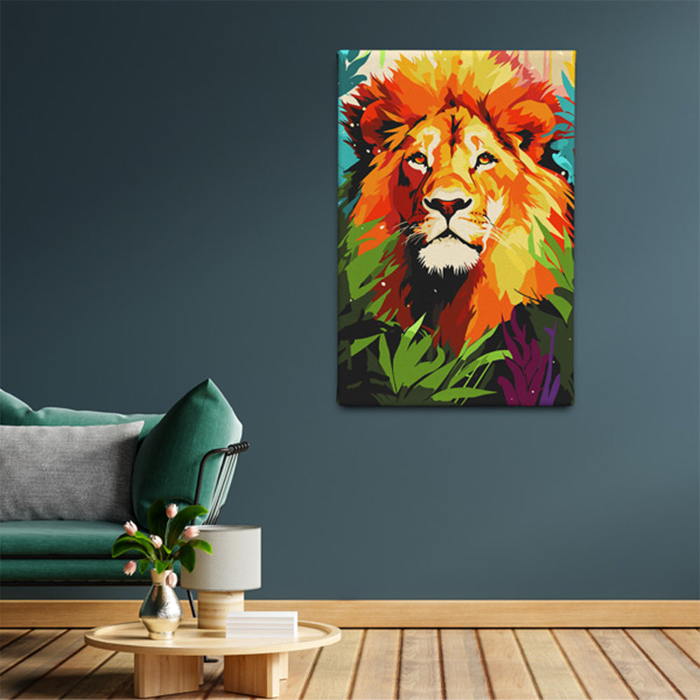 ملك الغابة - مجموعة الرسم حسب الأرقام