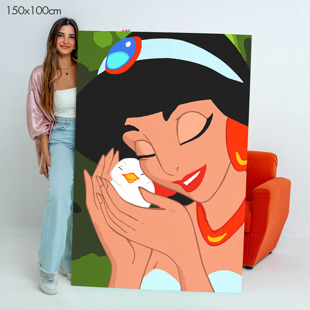 الأميرة ياسمين - مجموعة الرسم حسب الأرقام للأطفال
