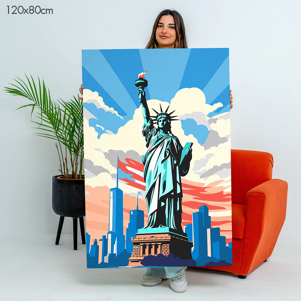 تمثال الحرية - مجموعة الرسم حسب الأرقام