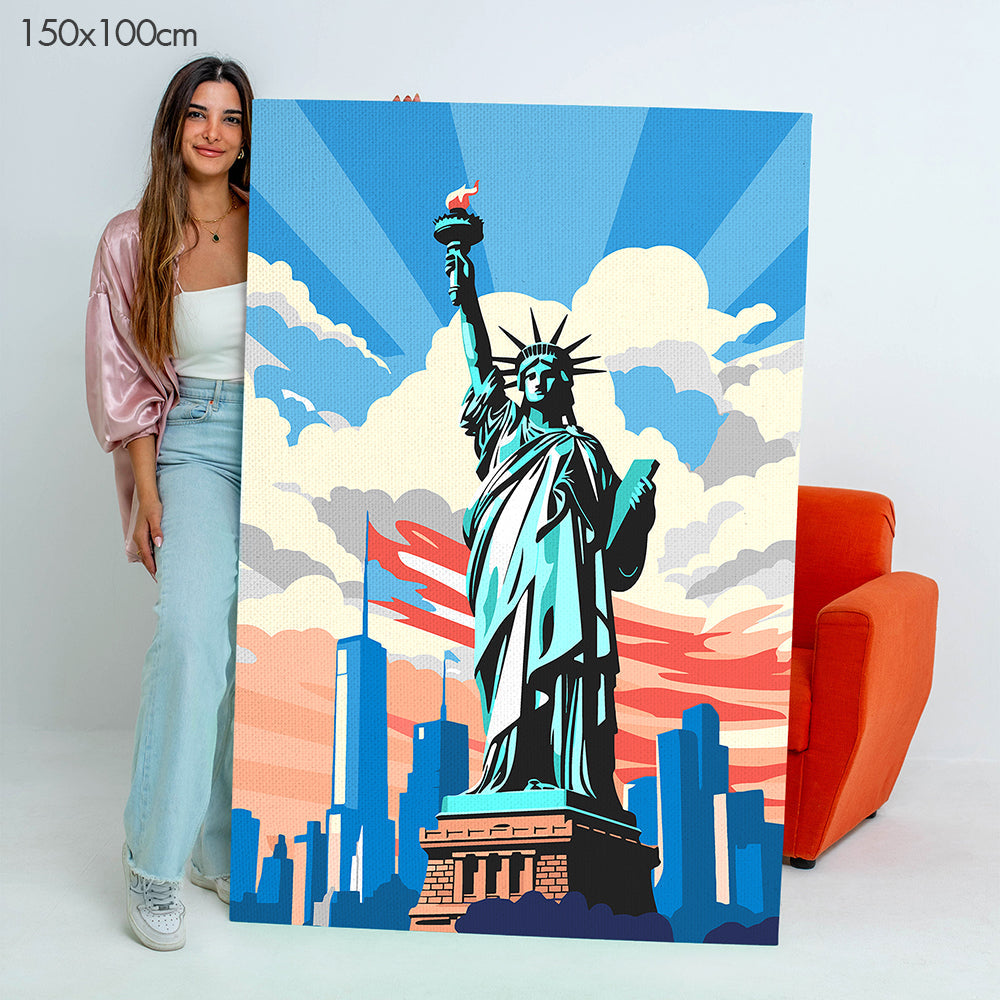 تمثال الحرية - مجموعة الرسم حسب الأرقام