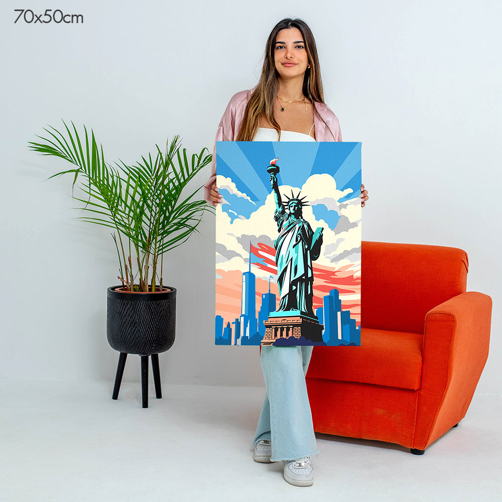 تمثال الحرية - مجموعة الرسم حسب الأرقام