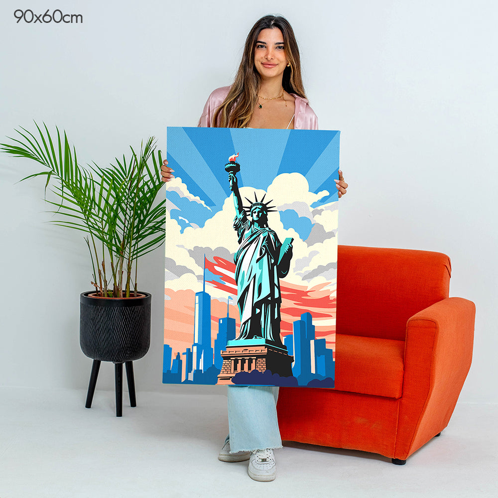 تمثال الحرية - مجموعة الرسم حسب الأرقام