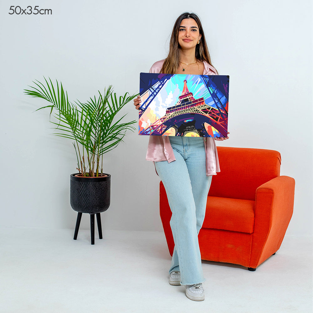 برج إيفل الشاهق - مجموعة الرسم حسب الأرقام