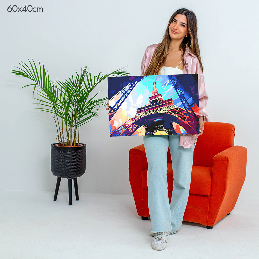 برج إيفل الشاهق - مجموعة الرسم حسب الأرقام