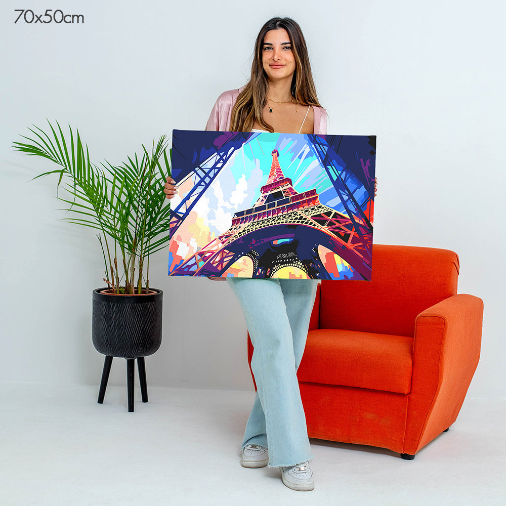 برج إيفل الشاهق - مجموعة الرسم حسب الأرقام