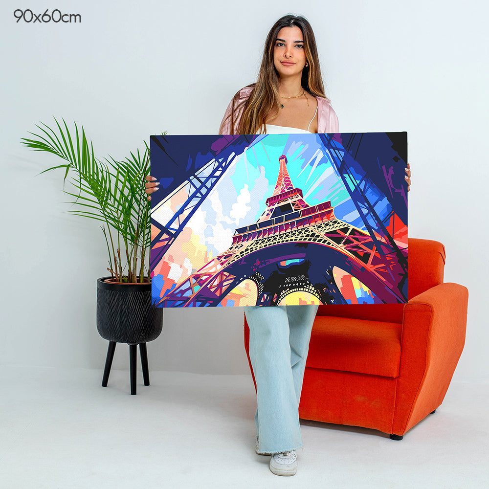 برج إيفل الشاهق - مجموعة الرسم حسب الأرقام