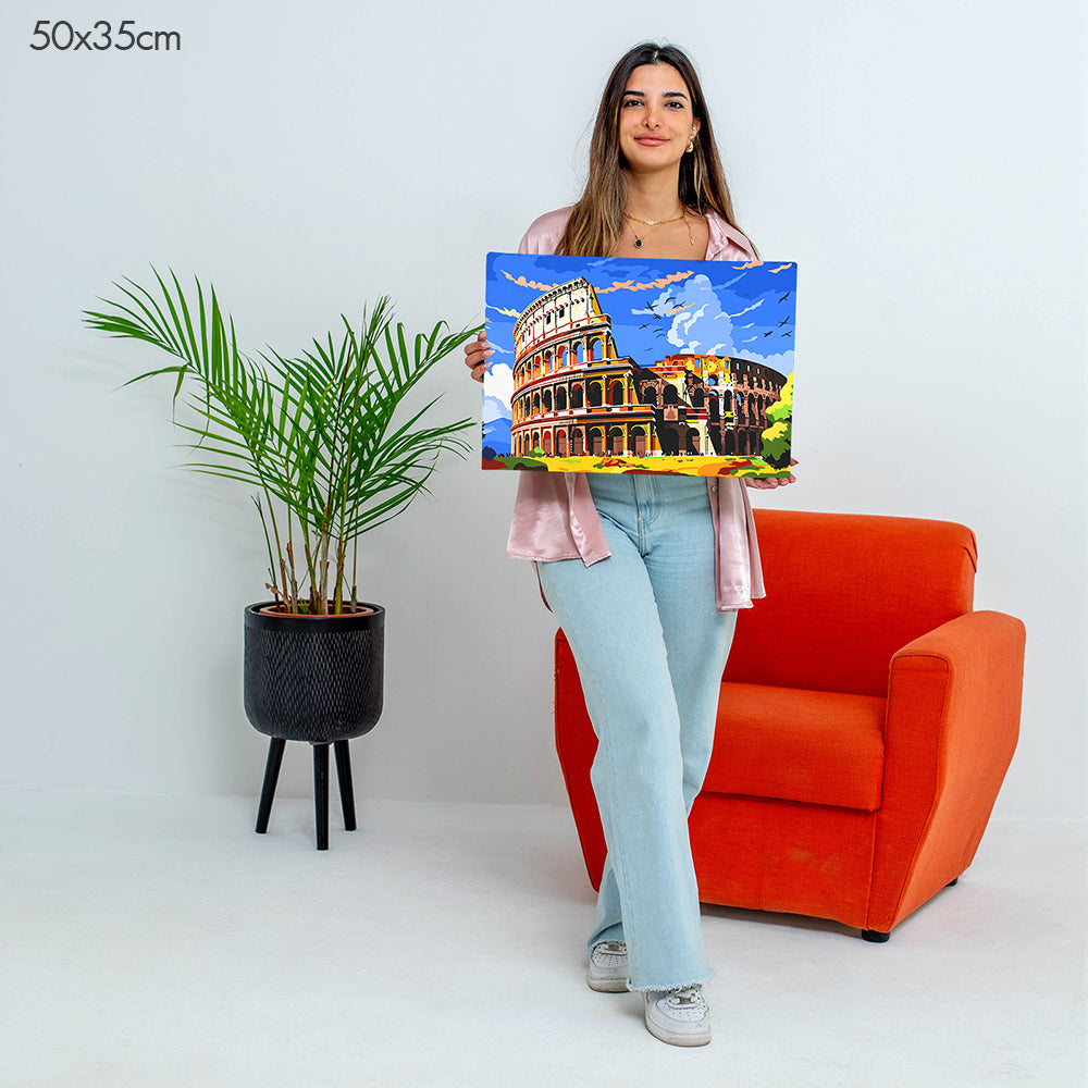 كولوسيوم روما - مجموعة الرسم حسب الأرقام