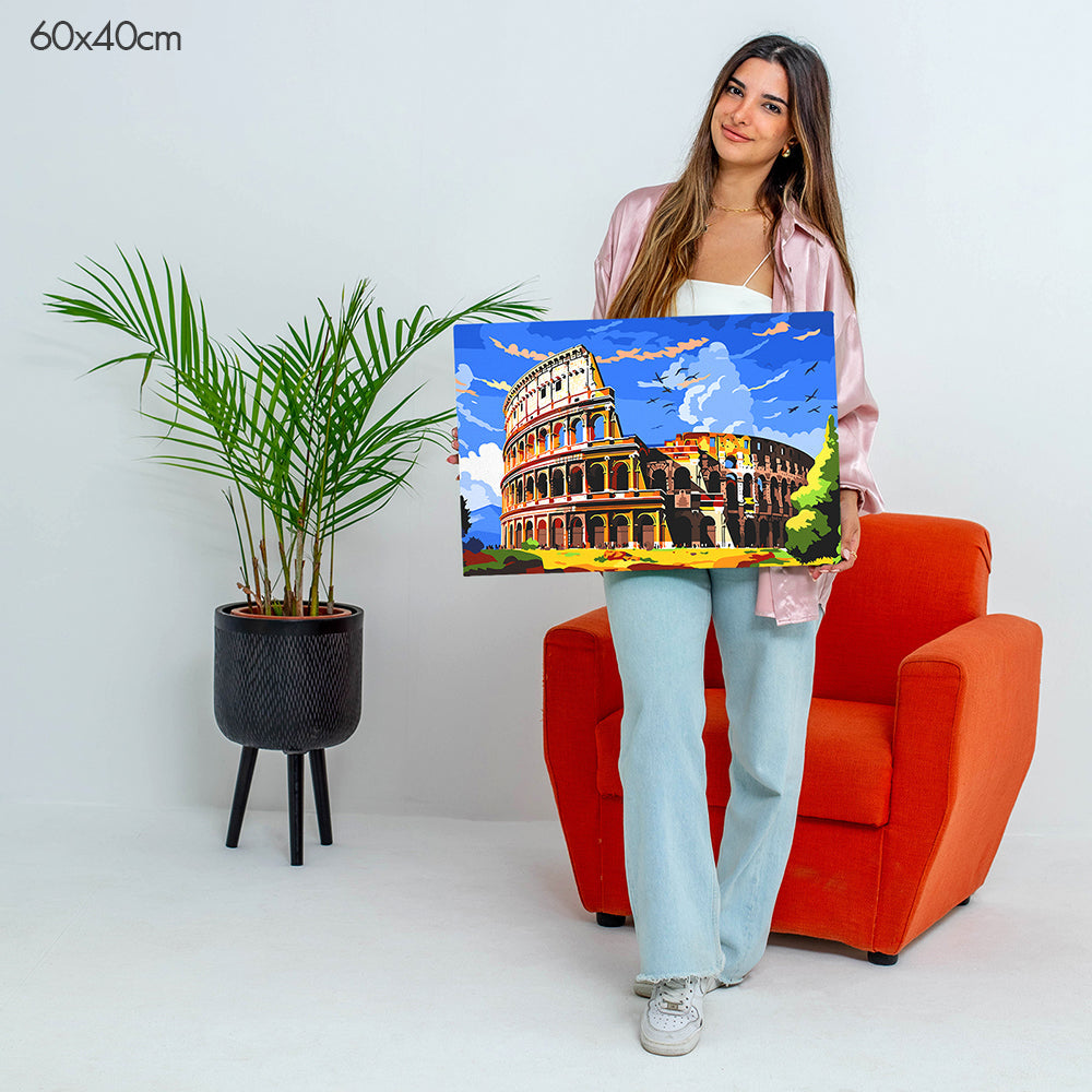 كولوسيوم روما - مجموعة الرسم حسب الأرقام