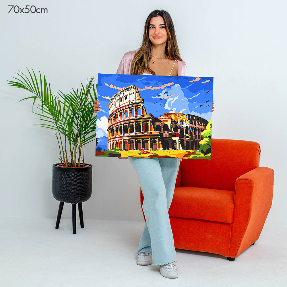 كولوسيوم روما - مجموعة الرسم حسب الأرقام