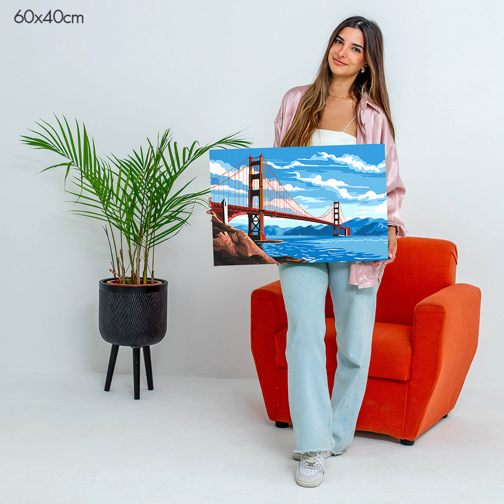 جسر البوابة الذهبية - مجموعة الرسم حسب الأرقام