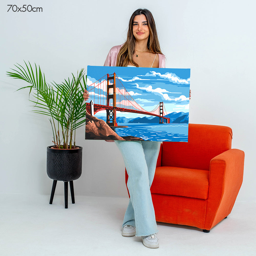 جسر البوابة الذهبية - مجموعة الرسم حسب الأرقام