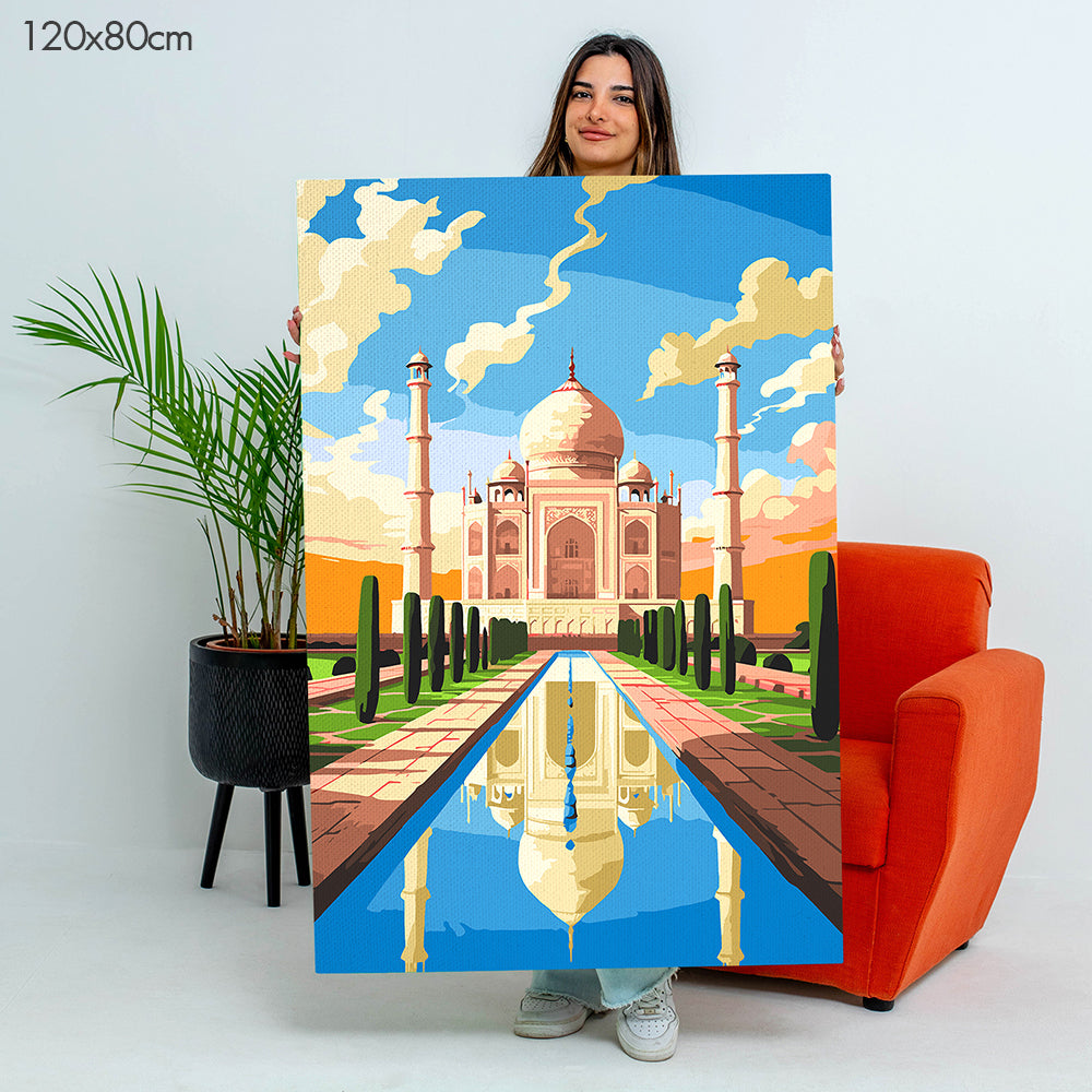 تاج محل - مجموعة الرسم حسب الأرقام