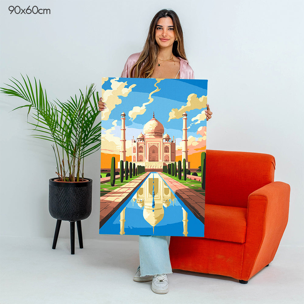 تاج محل - مجموعة الرسم حسب الأرقام