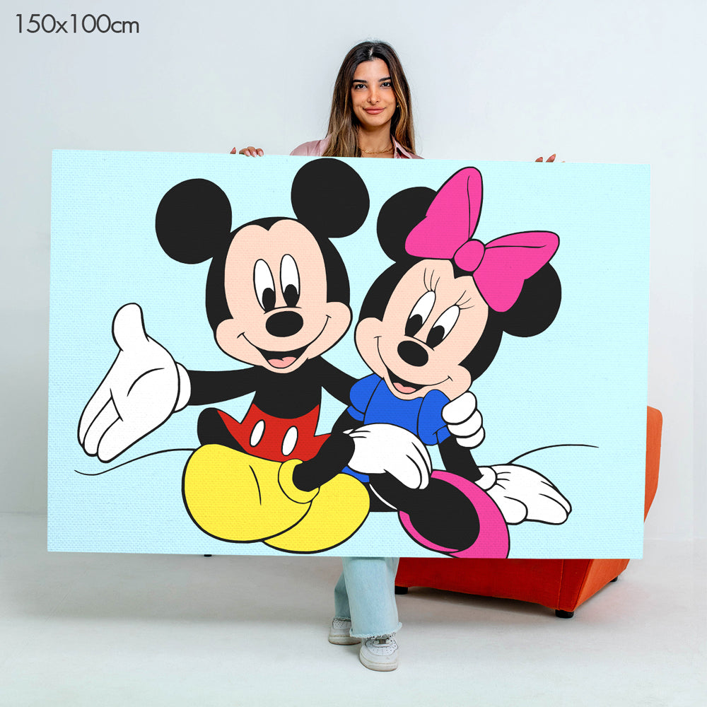 ميكي وميني - مجموعة الرسم حسب الأرقام للأطفال