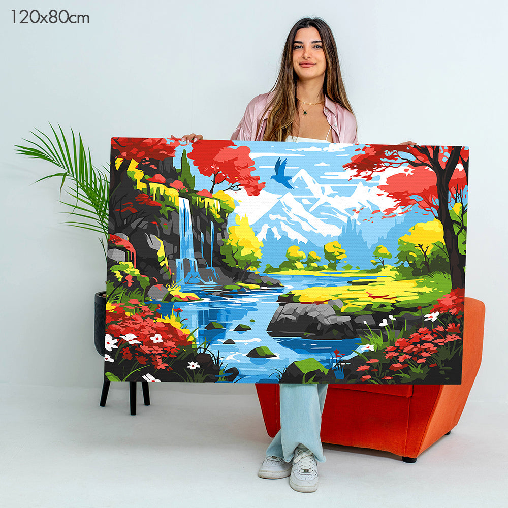 Tranquil River Valley - Paint By Numbers Kit