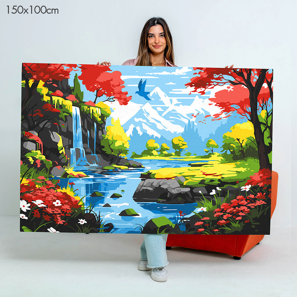 Tranquil River Valley - Paint By Numbers Kit