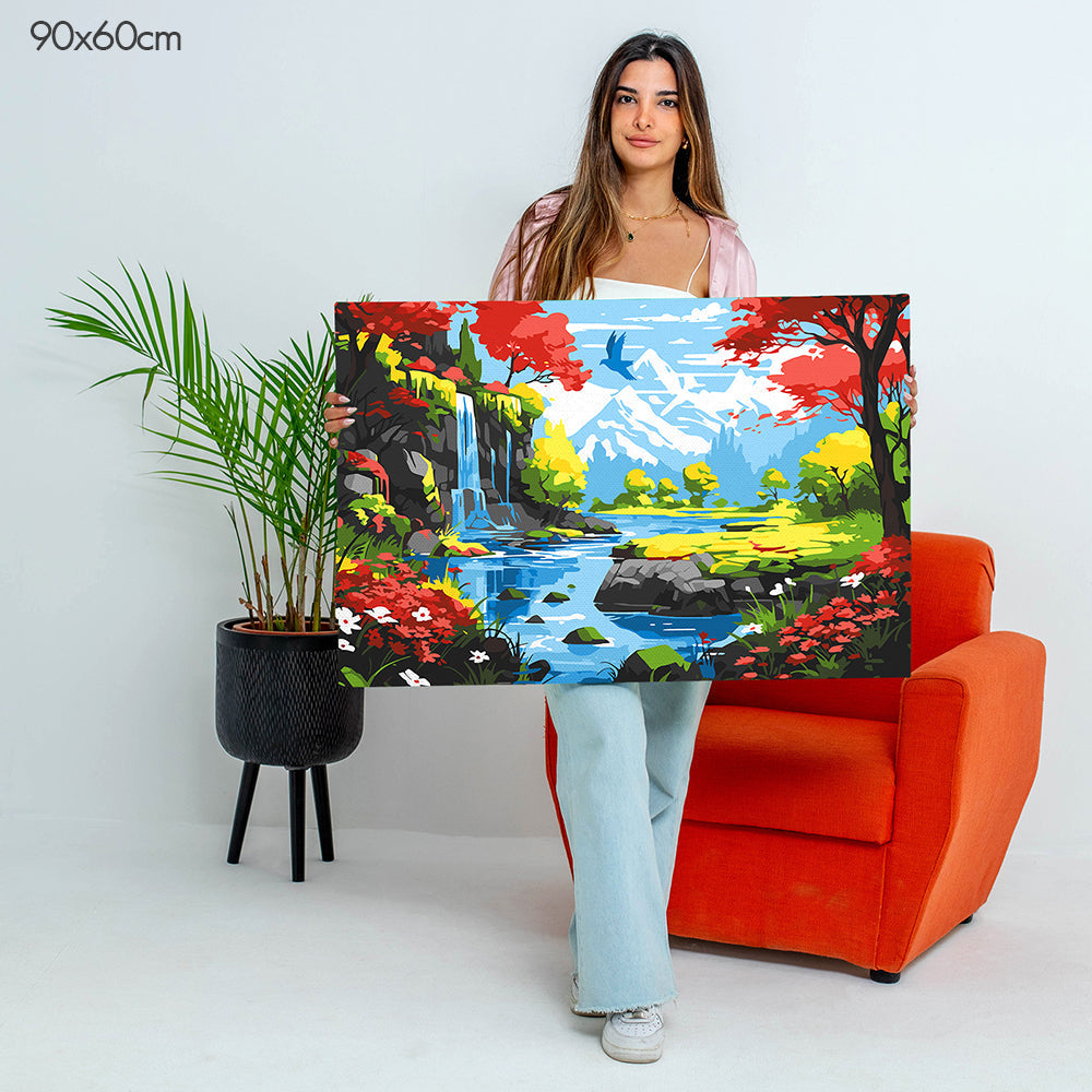 Tranquil River Valley - Paint By Numbers Kit
