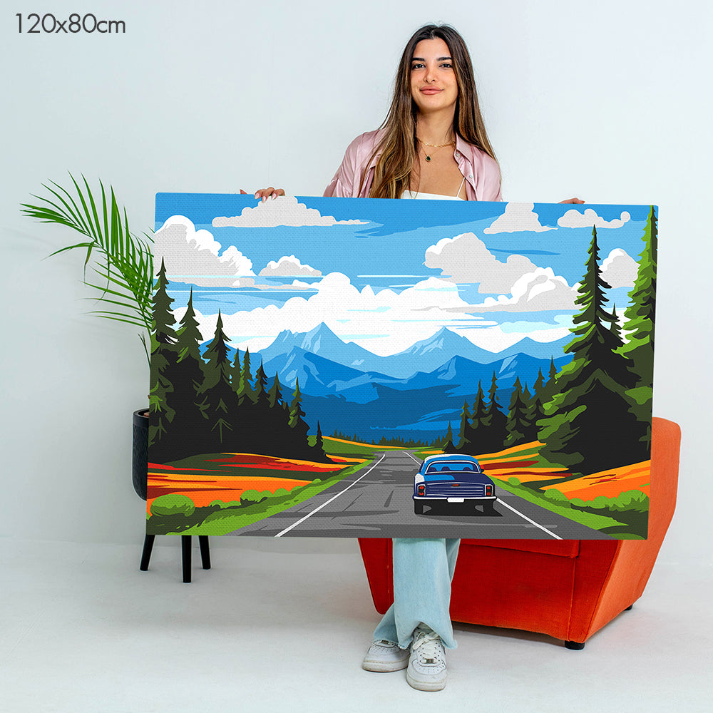Roadside Nature Escape - Paint By Numbers Kit