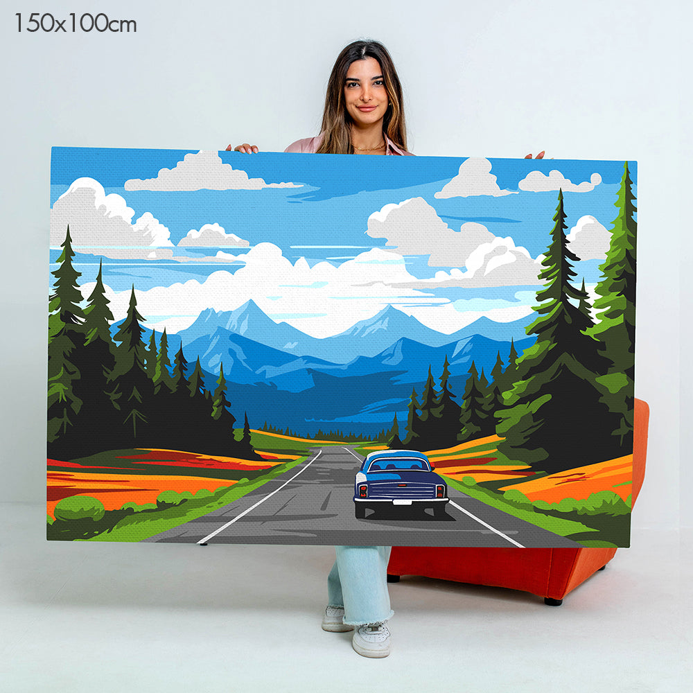 Roadside Nature Escape - Paint By Numbers Kit