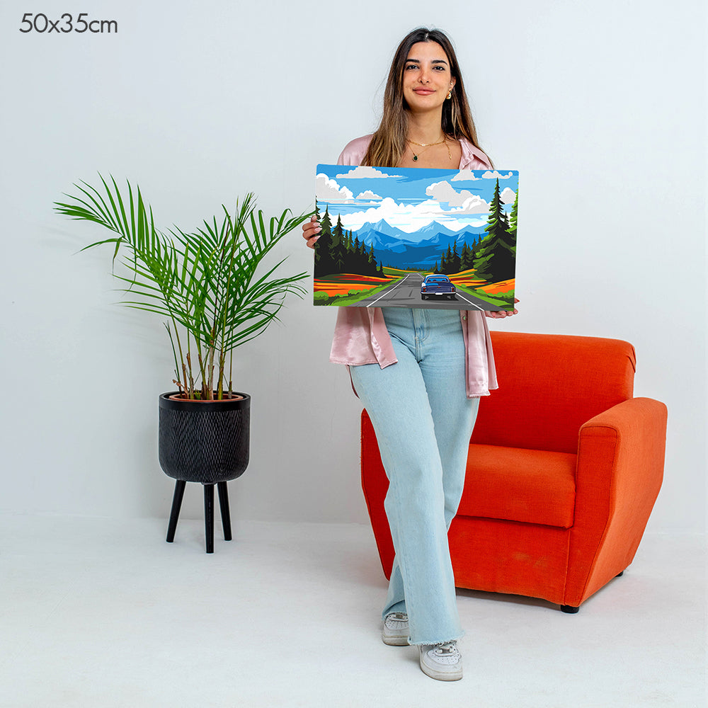Roadside Nature Escape - Paint By Numbers Kit