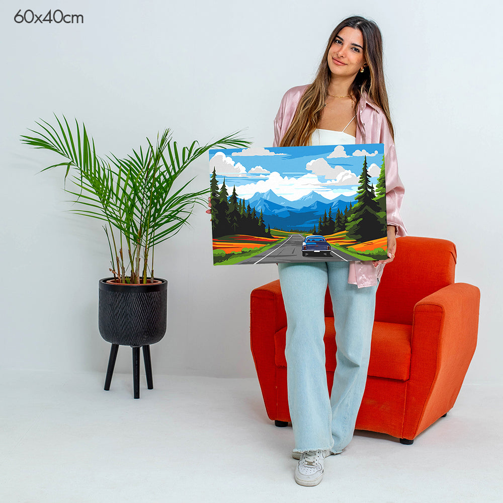 Roadside Nature Escape - Paint By Numbers Kit