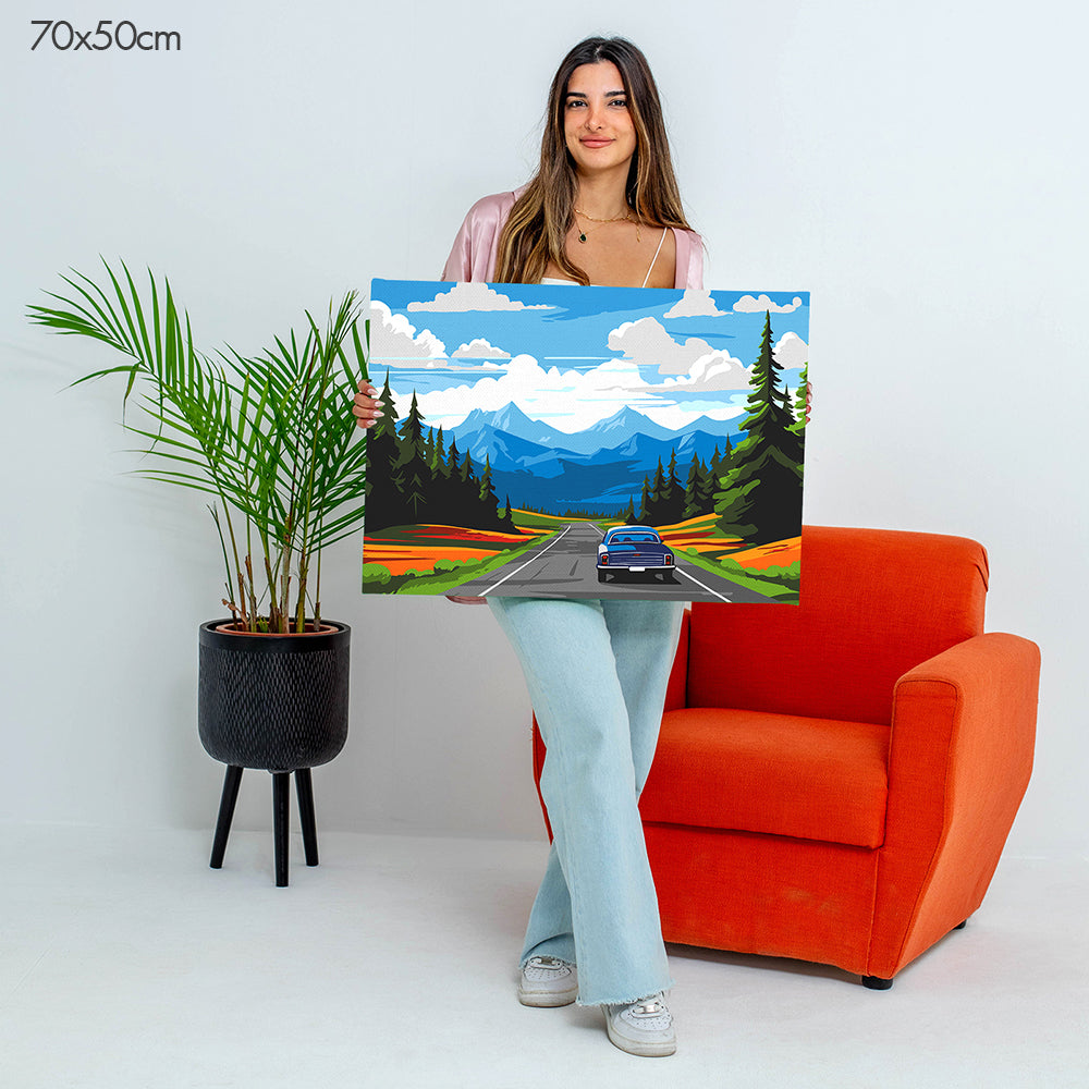 Roadside Nature Escape - Paint By Numbers Kit