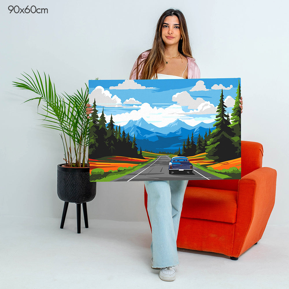 Roadside Nature Escape - Paint By Numbers Kit